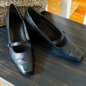 Black Mary Jane's with Kitten Heels